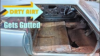 1965 Corvair  Complete Interior Teardown [upl. by Leinehtan802]