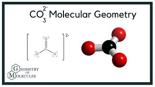 CO32 Molecular Geometry Shape and Bond Angles Carbonate Ion [upl. by Gile380]