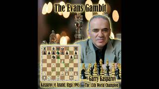 The Evans Gambit  Garry Kasparov vs Viswanathan Anand Riga 1985 [upl. by Ennoirb]