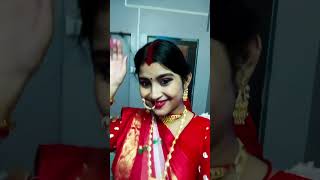 Astomi morning makeup with red and white saree look [upl. by Feigin]