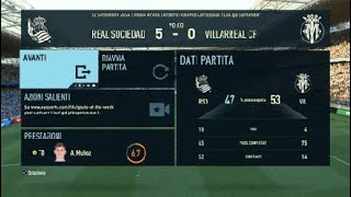 FIFA 22 Modalità Carriera 5 giornata della Liga Real Sociedad Villareal [upl. by Atinev]