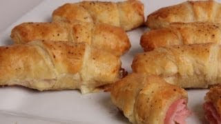 Ham and Cheese Croissants  Laura Vitale  Laura in the Kitchen Episode 322 [upl. by Namlak]