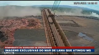 Imagens exclusivas do rompimento da barragem em Brumadinho [upl. by Ahsiek]