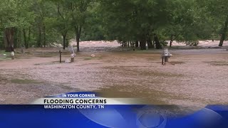 Campground owner says Nolichucky highest its been since September 2004 [upl. by Ahtelrac]