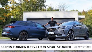 Cupra Formentor vs Leon Sportstourer Vergleich Review Test Fahrbericht [upl. by Schreibe]