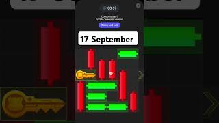 Key 59 17September how to solve mini game PUZZLE in hamster Kombat 100 17September mini game [upl. by Maillil]