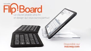 Novodio Flip Board  Présentation du clavier Bluetooth pliable pour iOS Android Mac PC [upl. by Niles]