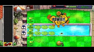 Defend you shins Plants Vs Zombies 1 gameplay [upl. by Einna]