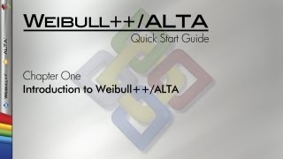 WeibullALTA 8 Quick Start Guide Chapter 10 Introduction to Weibull and ALTA [upl. by Ativahs]