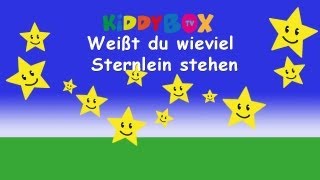 Weißt du wieviel Sternlein stehen  Kinderlieder zum Mitsingen  KIDDYBOX TV [upl. by Senzer]