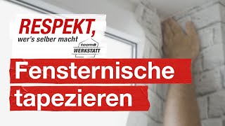 Um Fenster tapezieren  toom Werkstatt [upl. by Osswald786]