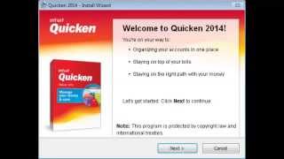 How to install Quicken 2014 [upl. by Launce395]