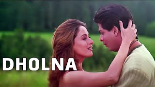 Dholna Dil To Pagal Hai Shah Rukh Khan  Madhuri  Lata Mangeshkar  Udit NarayanLYRICSBollywood [upl. by Annawit304]