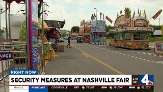 Security measures at Nashville Fair [upl. by Ennybor]