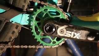 Absolute Black  Oval Cinch Chain Ring  Install and Impressions [upl. by Amalle96]