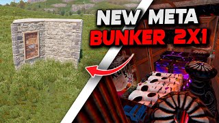 NEW META BUNKER 2X1 In Rust 2024  Rust Base Design [upl. by Kcirdor]