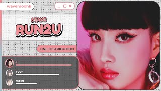 STAYC  RUN2U Line Distribution [upl. by Pinsky]