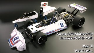 Big Scale Series 112th Brabham BT44B 1975 Part 9 Wheels and [upl. by Ahcsatan]