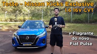 Teste  Novo Nissan Kicks Exclusive CVT  FLAGRA DO NOVO FIAT PULSE [upl. by Noerb]