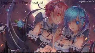 Nightcore The Greatest Sia [upl. by Meece]