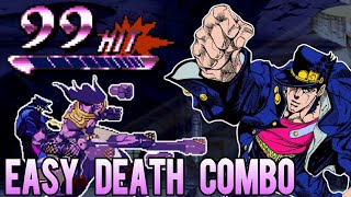 Jotaros Easiest Death Combo Guide  JoJo HFTF [upl. by Alleul]