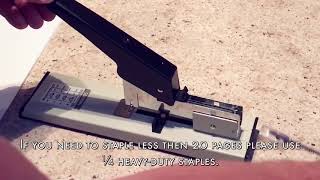 How To Use Effiliv  Heavy Duty Stapler with Staples Set 90 Sheet Capacity [upl. by Cook]