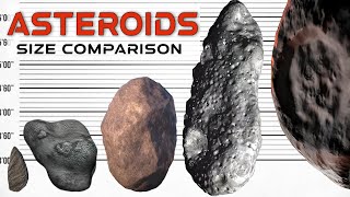 Asteroids  Size Comparison  The Largest Asteroids  Biggest Asteroids in Space [upl. by Leirvag]