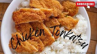 CHICKEN TONKATSU 🍗❤️ [upl. by Sirenay]