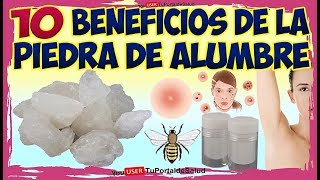 10 beneficios y usos de la piedra de alumbrePIEDRA DE ALUMBRE USOS BENEFICIOS [upl. by Ezalb862]