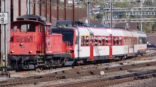 Bahnverkehr in Olten Oktober 2021 [upl. by Yrak]