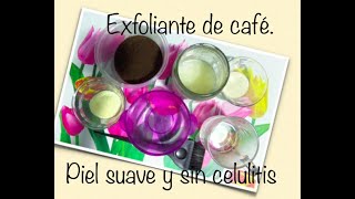 Exfoliante de Café con leche Piel súper suave y sin celulitis [upl. by Meletius]