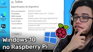 Revisitando o Windows 10 no Raspberry Pi 4 e testando programas x64 [upl. by Ivers619]