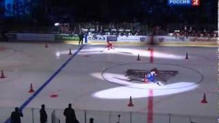 2011 KHL AllStar Game  Super Skills  Puck Control Relay [upl. by Baer]