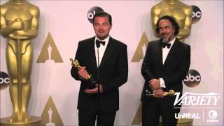 quot What about your first Oscar quot Leonardo DiCaprio tries not to laugh [upl. by Balmuth343]