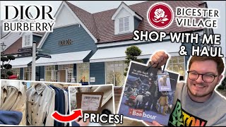 BICESTER VILLAGE SHOP WITH ME AND HAUL  Dior and Burberry outlet with prices [upl. by Rodd]