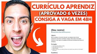 CURRÍCULO JOVEM APRENDIZ  MEU MÉTODO INFALÍVEL DE ENTREGAR CURRÍCULO [upl. by Attenaz]