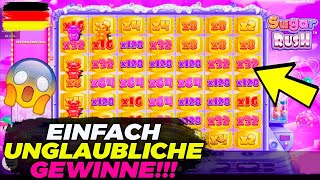 PASSIERT DAS WIRKLICH UNGLAUBLICH GROßER GEWINN IN SUGAR RUSH DEUTSCHES ONLINE CASINO ECHTES GELD [upl. by Stacey]