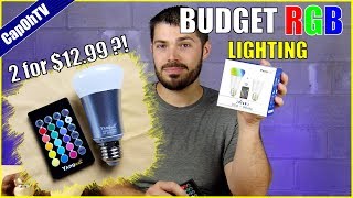 Budget RGB Lighting Yangcsl Color Changing Light Bulbs [upl. by Nedi]