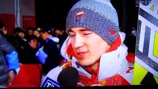 KAMIL STOCH ZŁOTY MEDAL SOCHI DUŻA SKOCZNIA 20140215 wywiad HD [upl. by Lem]