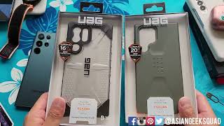 Urban Armor Gear Plasma and Civilian Case Review for the Samsung Galaxy S22 Ultra [upl. by Nive]