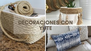 DECORACIONES FACILES CON YUTE [upl. by Linnet477]