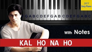 easy piano songs hindi kal ho na ho [upl. by Erialc105]