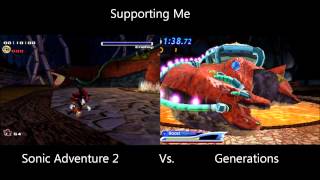 Supporting Me Sonic Adventure 2 Vs Generations mashup [upl. by Slavin]