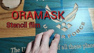 Oramask used for making custom signs on CnC [upl. by Ahsemaj177]