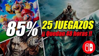 LOS MEJORES JUEGOS EN OFERTA REBAJAS Switch 💸 Ofertas Nintendo Switch Eshop Noticias Switch [upl. by Suu]