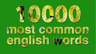 10000 most common english words  part 1 [upl. by Inattyrb388]