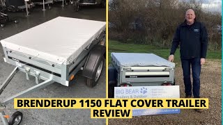 Brenderup 1150 Trailer with Flat Cover FULL REVIEW [upl. by Lund]