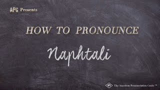 How to Pronounce Naphtali — Examples of Naphtali Pronunciation [upl. by Alithea72]