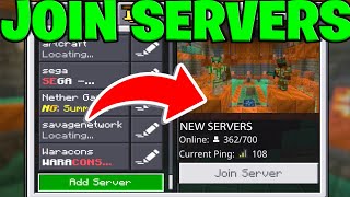 How To Join Servers In Minecraft Bedrock Edition  Android IOS Windows 11 Xbox PS5 [upl. by Hsuk]