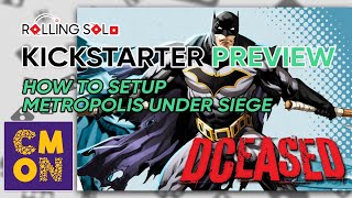 DCeased A Zombicide Game  Kickstarter Preview  How To Setup [upl. by Eiroj]